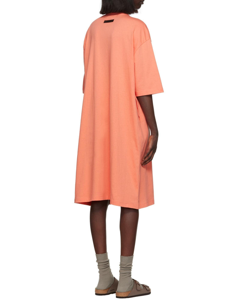 TEE DRESS-CORAL