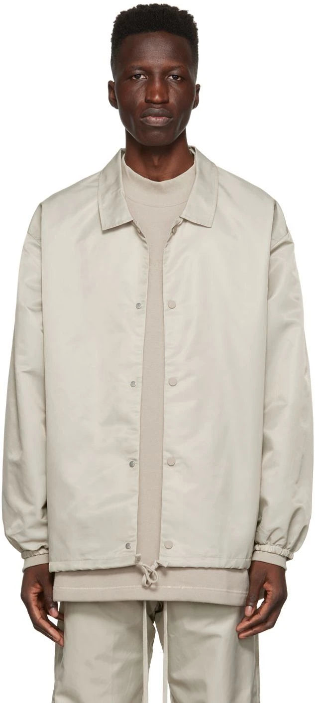 NYLONE COACHES JACKET SMOKE