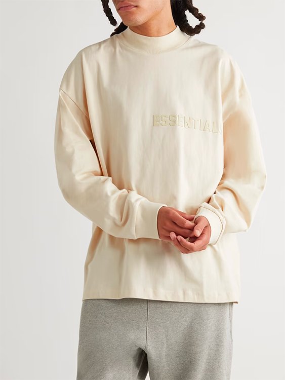 Essentials LS TEE EGG SHELL