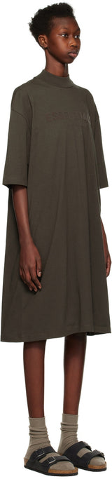 WOMEN-TEE DRESS-OFF BLACK