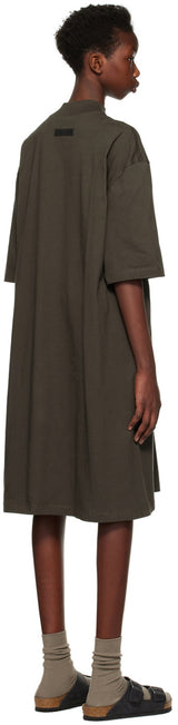 WOMEN-TEE DRESS-OFF BLACK