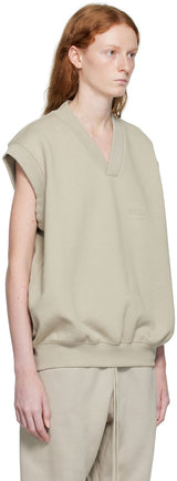 V NECK VEST SMOKE