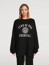 JERSEY LONG SLEEVE TEE - BLACK