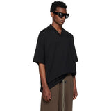 V NECK TSHIRT JET BLACK