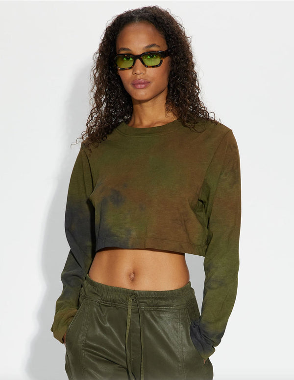 TOKYO CROP SHIRT MOSS