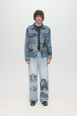 LIL REB JEAN JACKET MID BLUE