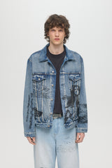 LIL REB JEAN JACKET MID BLUE