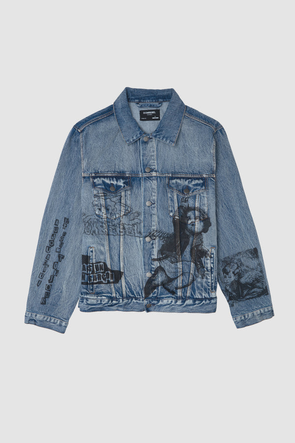 LIL REB JEAN JACKET MID BLUE