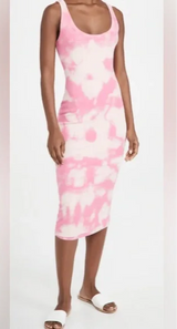 VERONA TANK DRESS-HOT PINK BLAST