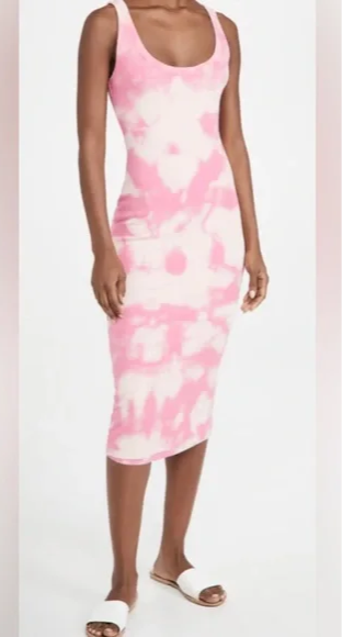 VERONA TANK DRESS-HOT PINK BLAST