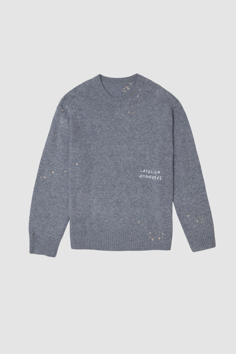 OFFICE KNIT CREWNECK - GREY