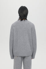OFFICE KNIT CREWNECK - GREY