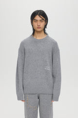 OFFICE KNIT CREWNECK - GREY