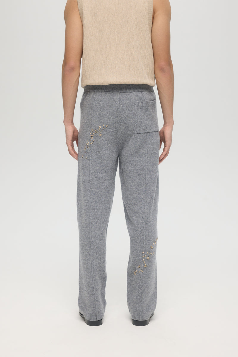 OFFICE KNIT TROUSERS - GREY