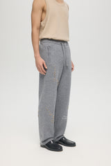 OFFICE KNIT TROUSERS - GREY