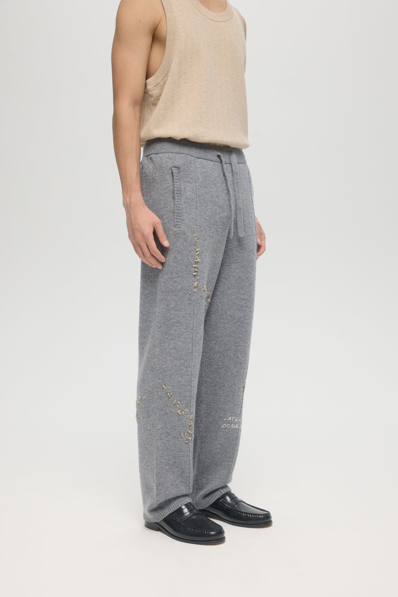OFFICE KNIT TROUSERS - GREY