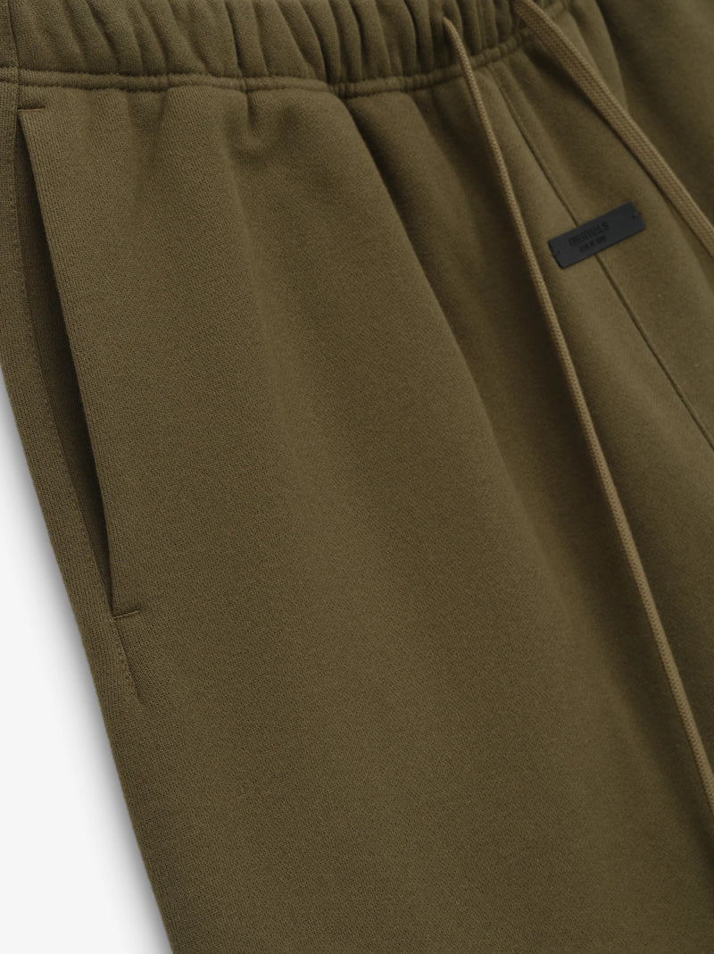 FLEECE SOCCER SHORT - OLIVE