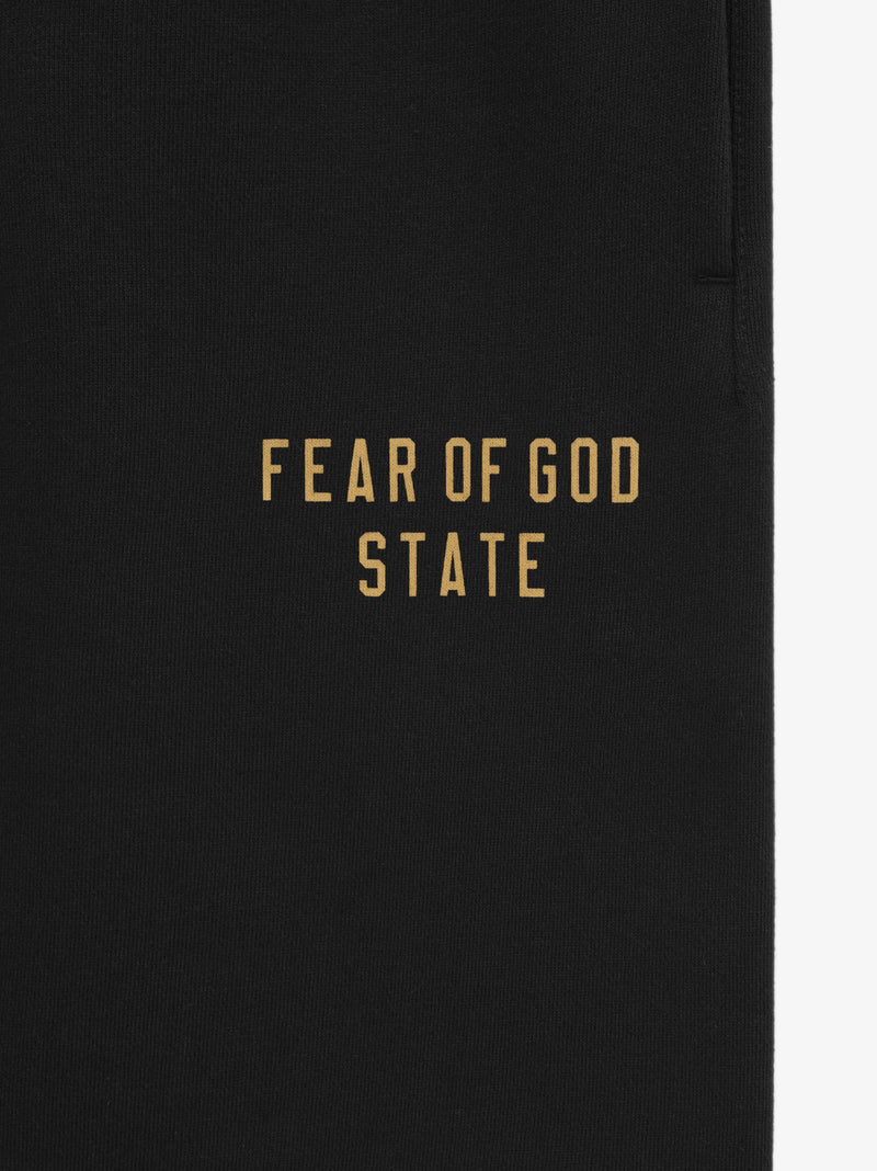 FLEECE ESSENTIAL SWEATPANT - BLACK