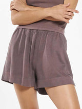 HEMP LOUNGE SHORT PLUM