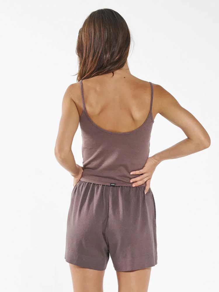 HEMP LOUNGE SHORT PLUM