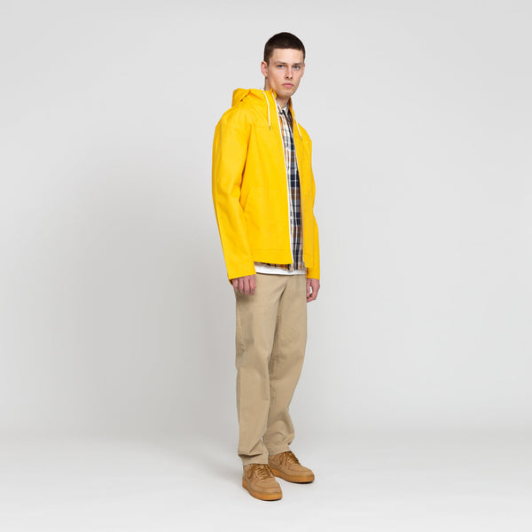 PARKA JACKET WITH POUCH POCKE DARK YELLOW