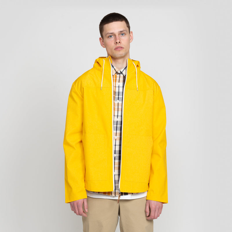 PARKA JACKET WITH POUCH POCKE DARK YELLOW