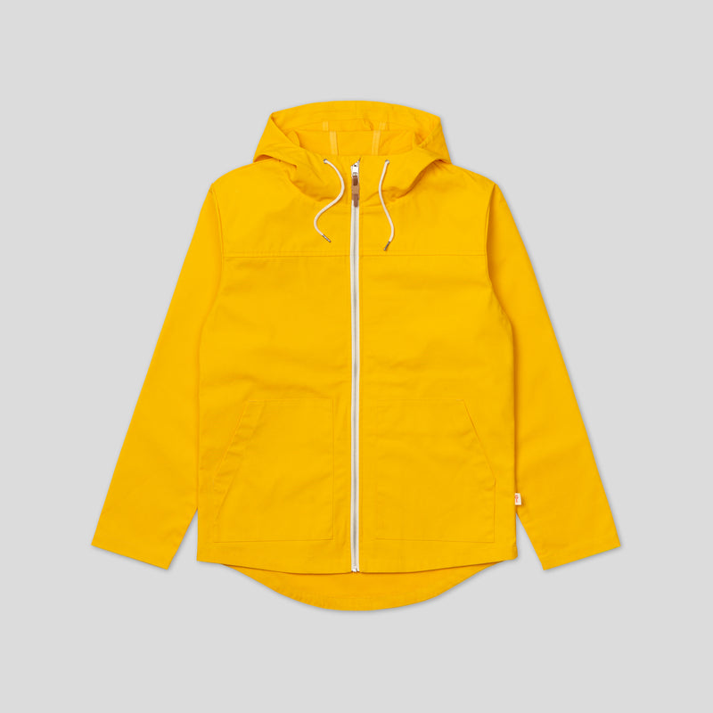 PARKA JACKET WITH POUCH POCKE DARK YELLOW