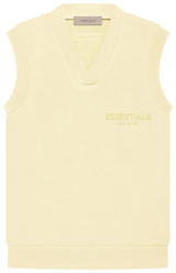 V NECK VEST CANARY