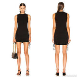 LISBON TANK DRESS JET BLACK