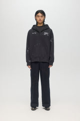 STAFF ZIP HOODIE - OLD BLACK