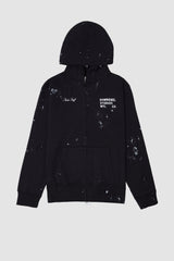 STAFF ZIP HOODIE - OLD BLACK
