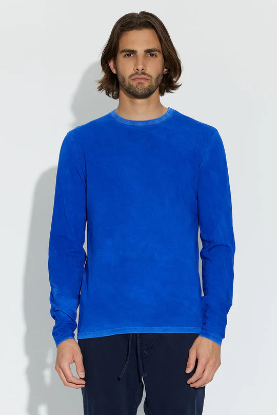 CLASSIC CREW LONG SLEEVE VINTAGE COBALT