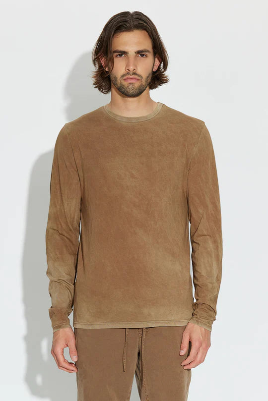 CLASSIC CREW LONG SLEEVE VINTAGE CLAY