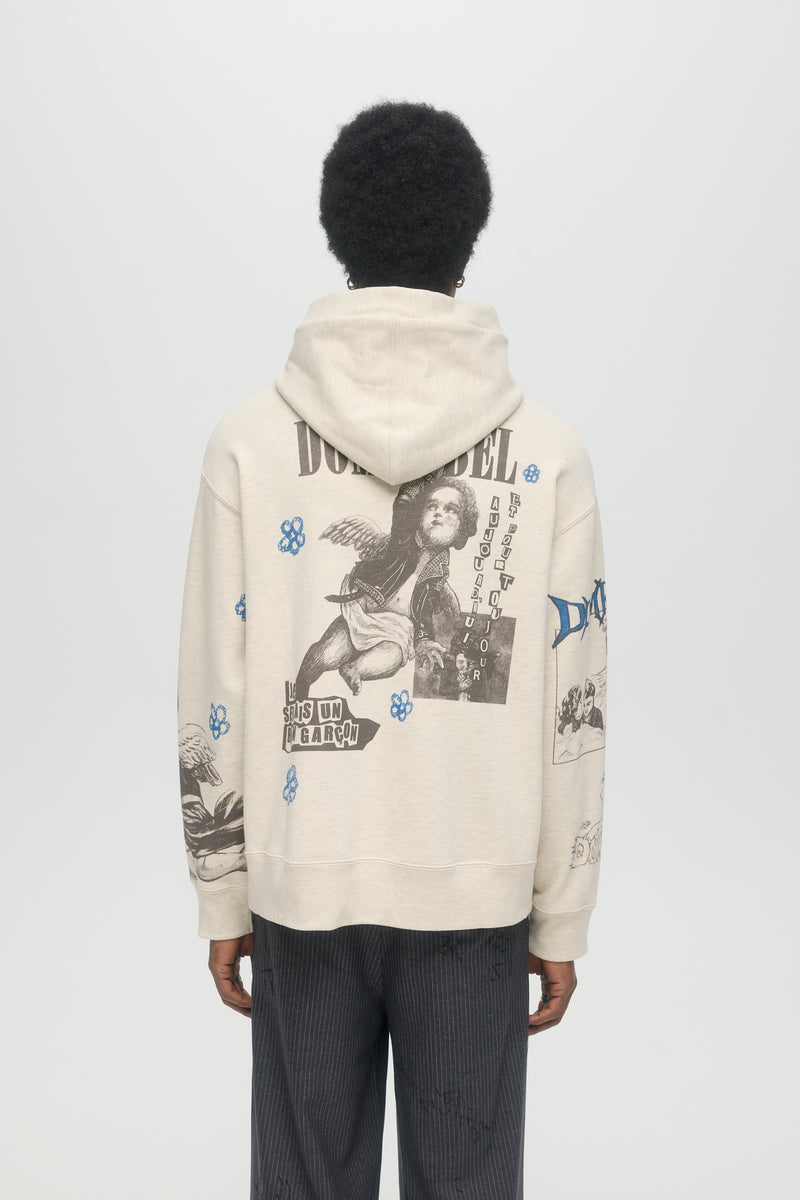 YOUNG ONES PULLOVER HOODIE - GREIGE
