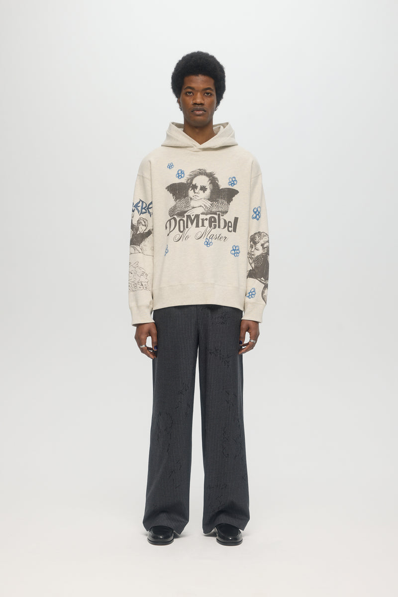 YOUNG ONES PULLOVER HOODIE - GREIGE