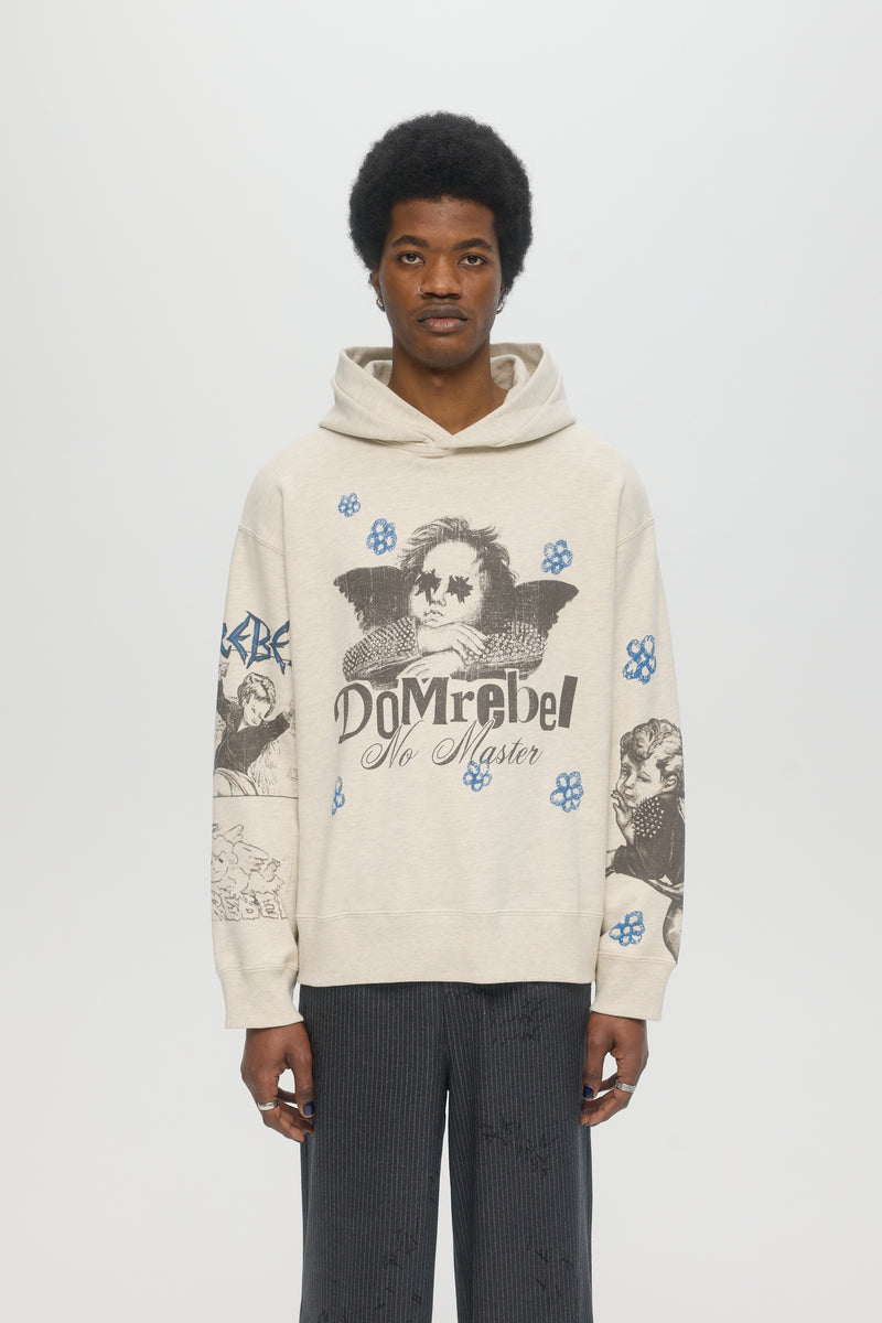 YOUNG ONES PULLOVER HOODIE - GREIGE