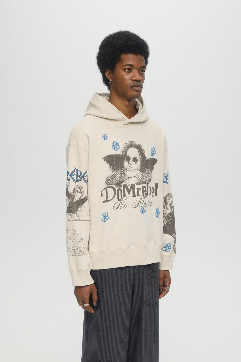 YOUNG ONES PULLOVER HOODIE - GREIGE