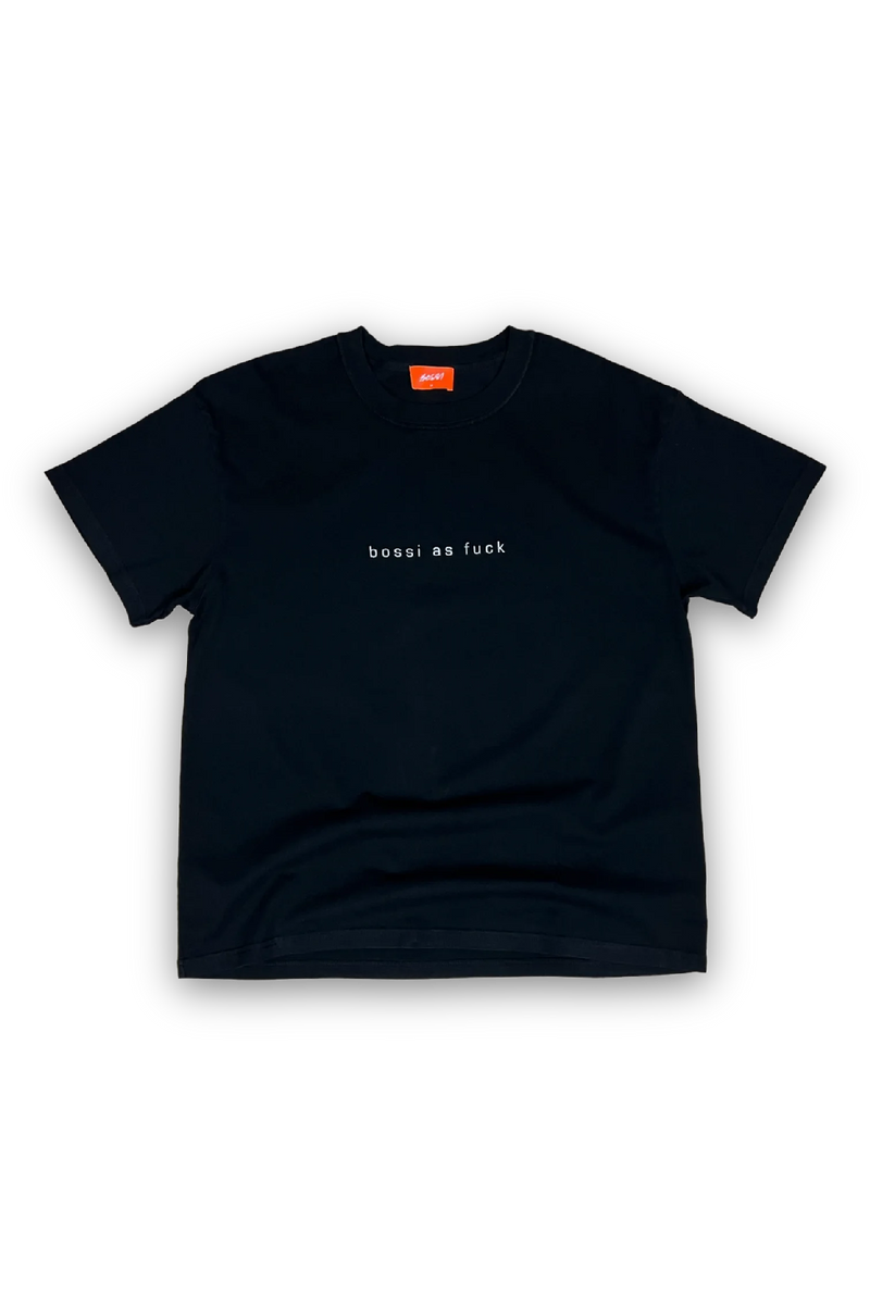 BOSSI AS FUCK TEE-BLACK XS / Black