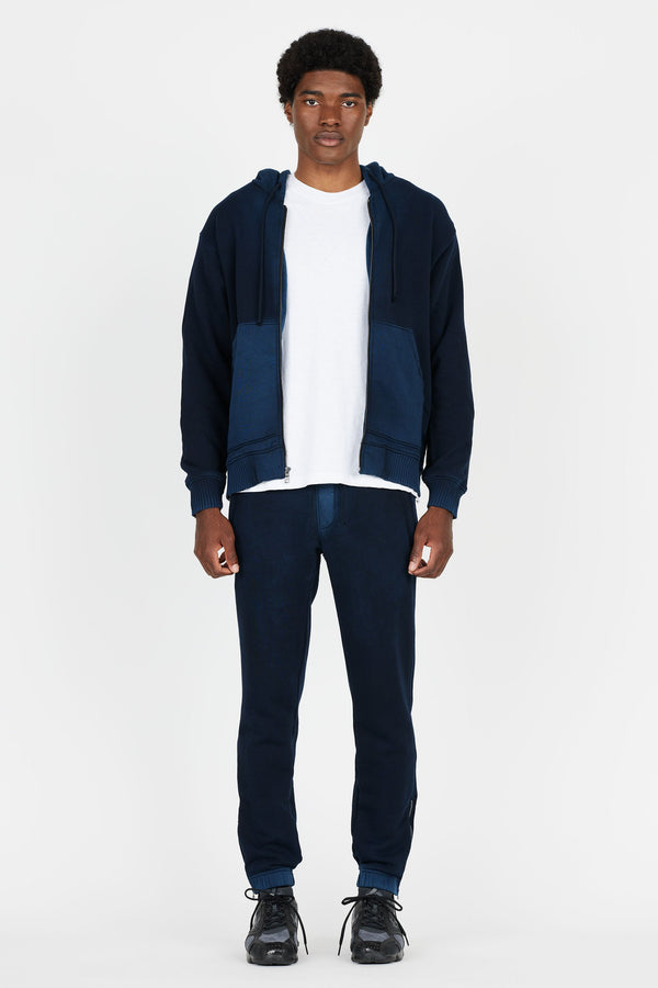 Bronx Zip Hoodie-Vintage Navy