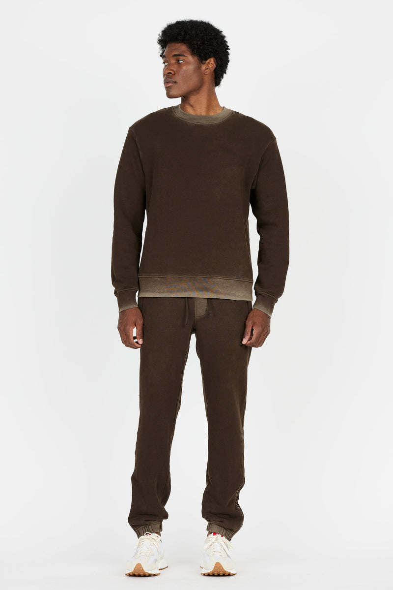 Bronx Crew Sweatshirt-Vintage Espresso