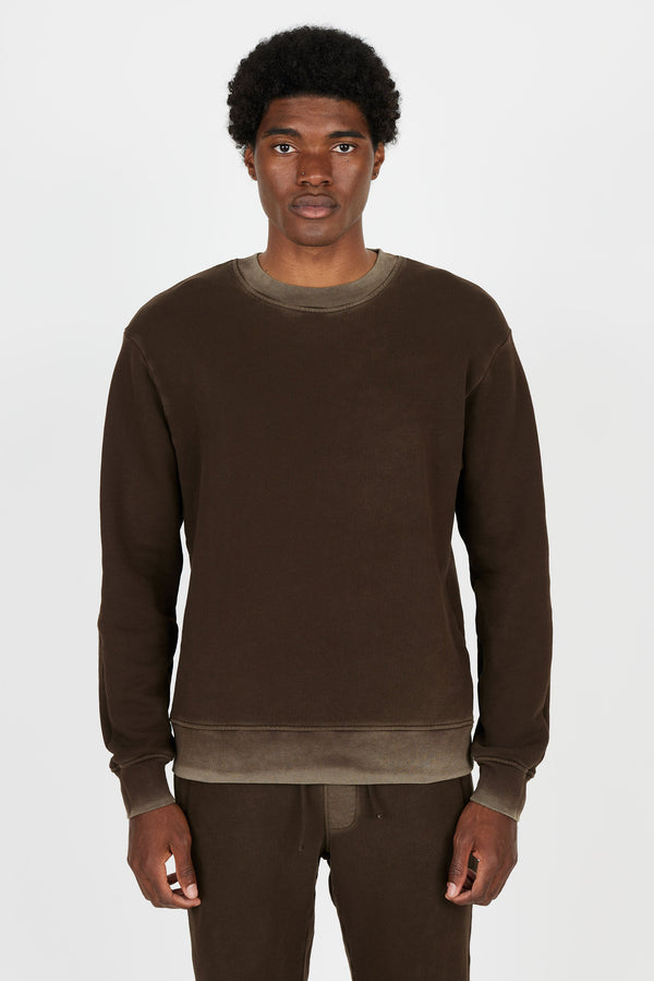 Bronx Crew Sweatshirt-Vintage Espresso