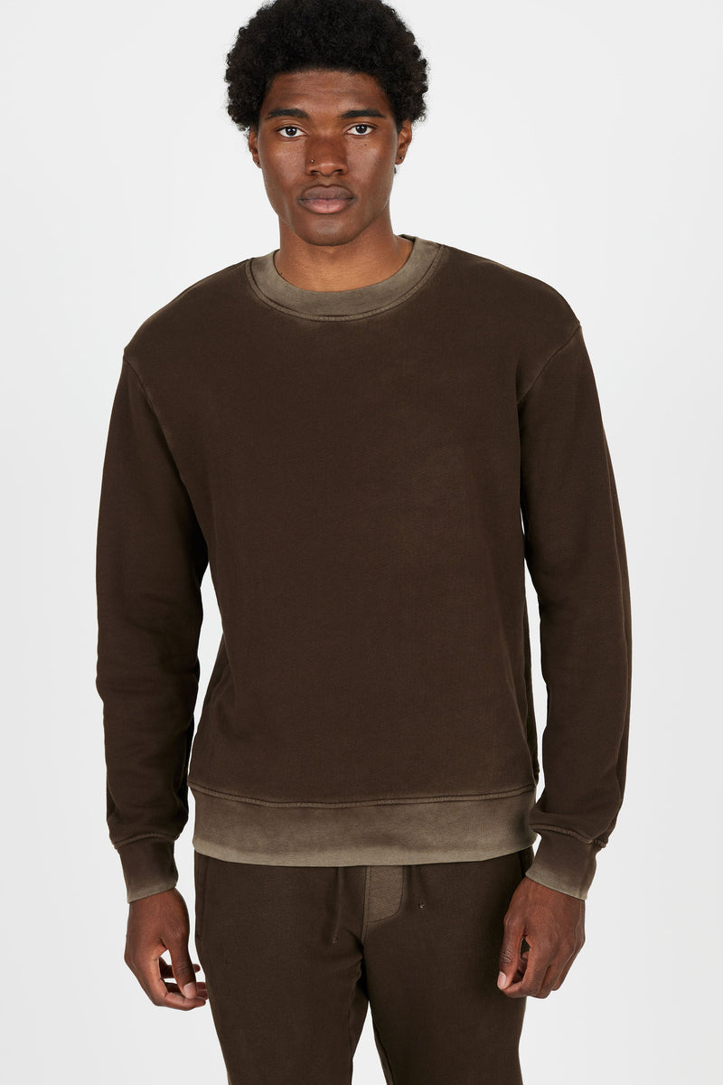 Bronx Crew Sweatshirt-Vintage Espresso