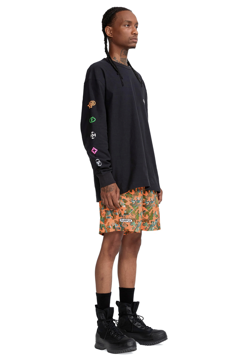 TEXTURED JERSEY LS TEE ARTIFACTS