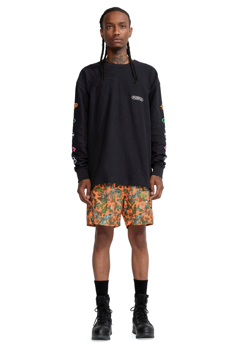 TEXTURED JERSEY LS TEE ARTIFACTS